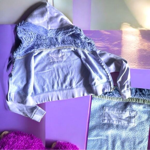 Limited Too l Little Girl’s Zip-up Fuzzy Hoodie, Jacket l Lavender l M l EUC - Picture 7 of 11